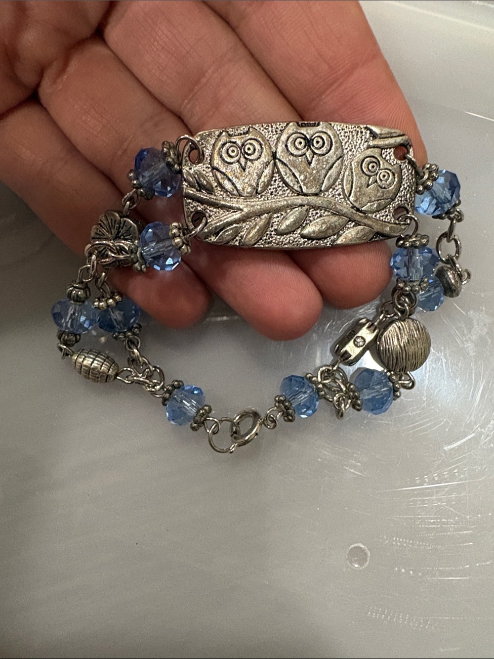 Women's‎ Silver and Blue Jewellery